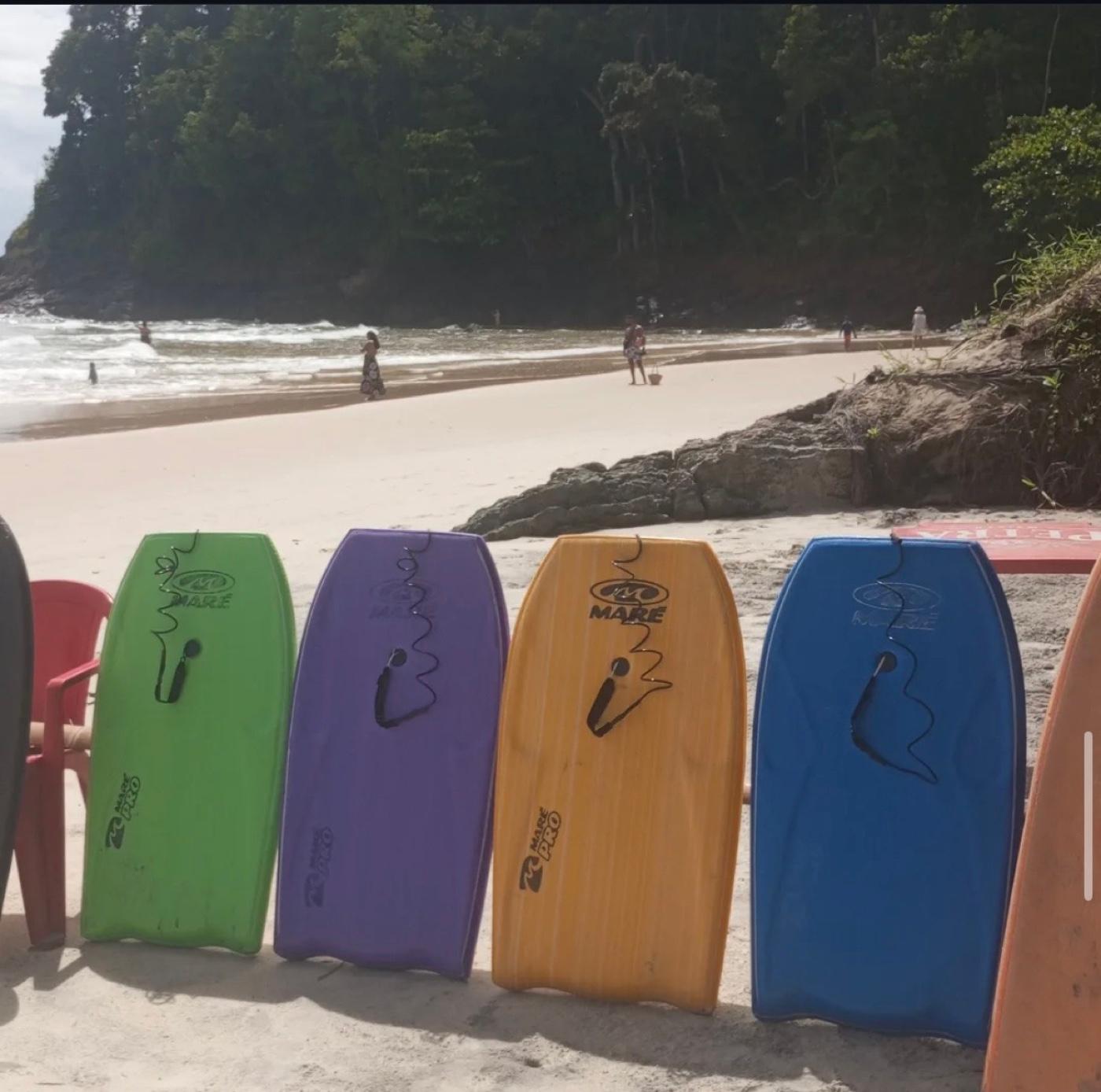 Bodyboards na areia